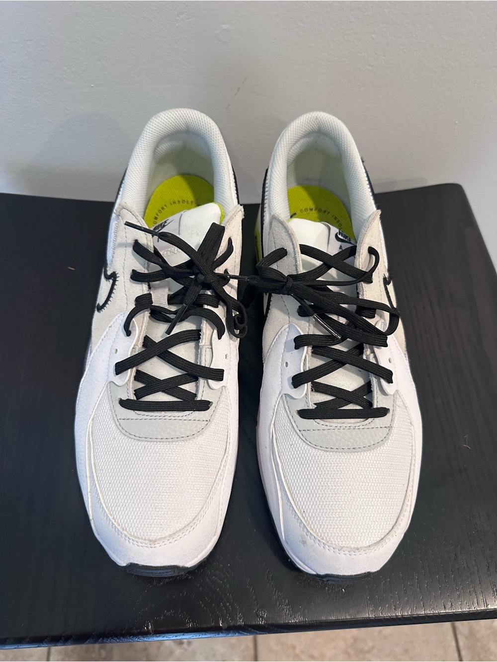 Nike White Black Volt Air Max Excee Runner “Bright Cactus” - Picture 2 of 8